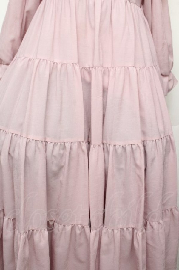 画像5: Maria pipi / リボン&ティアードドレス  ピンク S-26-04-02-036-EL-OP-HR-ZS (5)