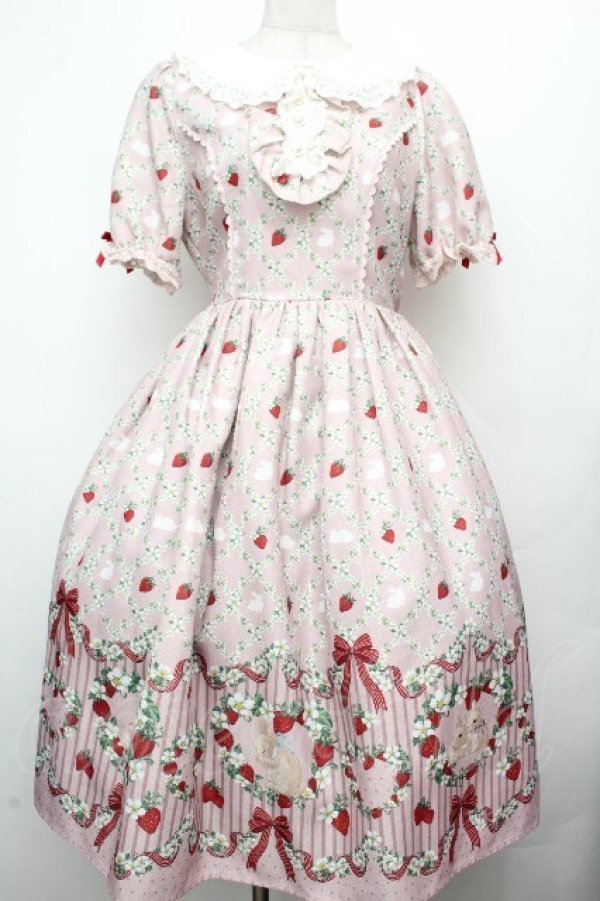 画像1: axes femme kawaii / ベリーフィールズワンピース  ピンク S-26-04-02-037-AX-BL-HR-ZS (1)