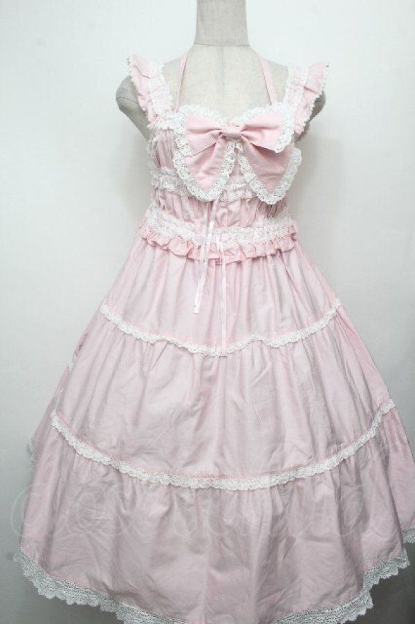 画像1: BABY,THE STARS SHINE BRIGHT / シャーリングベビードールジャンパースカート  ピンク S-26-04-02-038-BA-OP-AS-ZS (1)