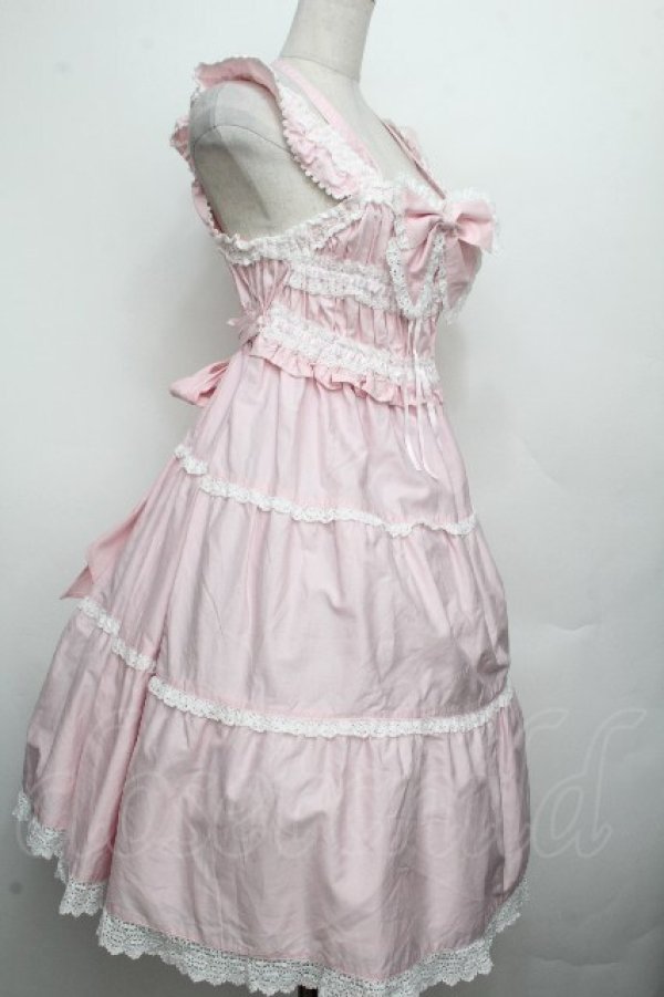 画像3: BABY,THE STARS SHINE BRIGHT / シャーリングベビードールジャンパースカート  ピンク S-26-04-02-038-BA-OP-AS-ZS (3)