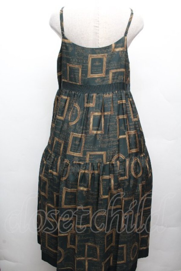 画像2: Jane Marple / Eternal Framesストラップドレス  グリーン S-26-04-02-042-JM-OP-AS-ZS (2)