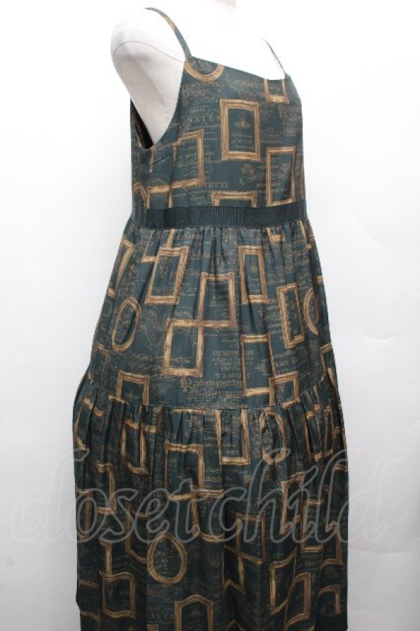 画像3: Jane Marple / Eternal Framesストラップドレス  グリーン S-26-04-02-042-JM-OP-AS-ZS (3)