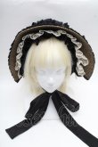 画像2: Hoshibako Works / 西洋人形魔法ボンネット  黒ｘベージュ S-26-04-02-008-LO-AC-AS-ZS (2)