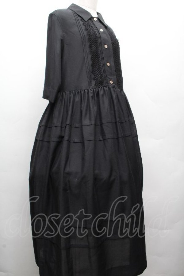 画像3: Jane Marple Dans Le Salon / ピンタックワンピース  黒 S-26-04-02-048-JM-OP-AS-ZS (3)