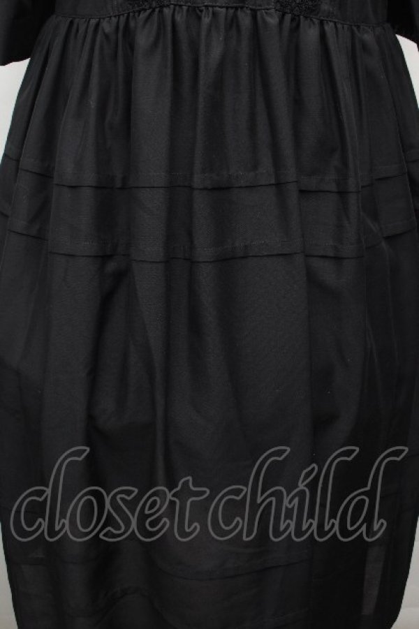 画像5: Jane Marple Dans Le Salon / ピンタックワンピース  黒 S-26-04-02-048-JM-OP-AS-ZS (5)