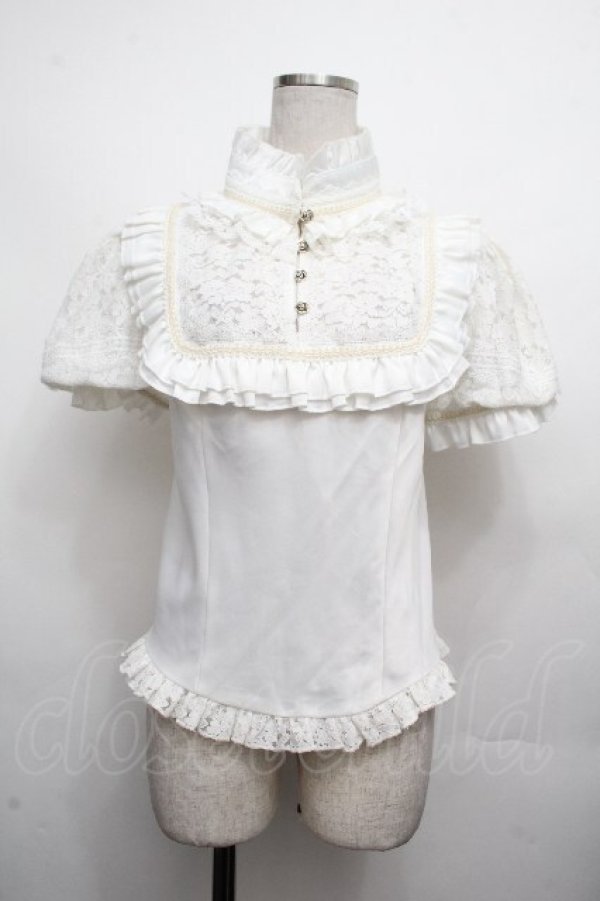 画像1: Hoshibako Works / ミッドナイトスターブラウス  白 S-26-04-02-009-LO-BL-HR-ZS (1)