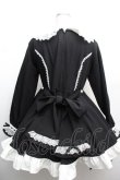 画像2: DearMyLove / プリンセスティアードはしごレースフリルワンピース M 黒ｘ白 S-26-04-02-049-0-OP-AS-ZS (2)