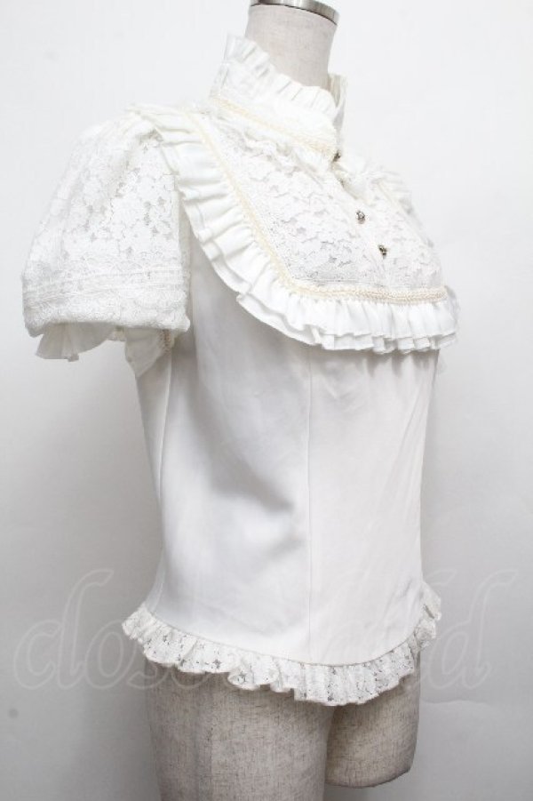 画像3: Hoshibako Works / ミッドナイトスターブラウス  白 S-26-04-02-009-LO-BL-HR-ZS (3)