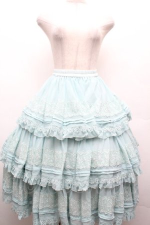画像: Hoshibako Works / 七色ワルツ2.0 チュールフリルアンダースカート  ミント S-26-04-02-057-LO-SK-HR-ZS
