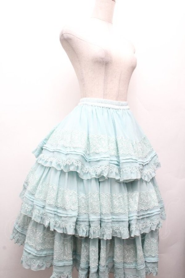 画像3: Hoshibako Works / 七色ワルツ2.0 チュールフリルアンダースカート  ミント S-26-04-02-057-LO-SK-HR-ZS (3)