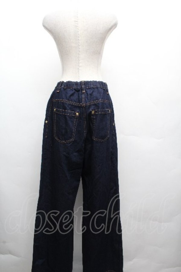 画像2: Jane Marple Dans Le Salon / デニムワイドパンツ  紺 S-26-04-02-064-JM-PA-AS-ZS (2)