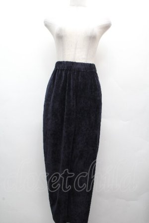 画像: Jane Marple Dans Le Salon / ストレッチベロアパンツ  紺 S-26-04-02-065-JM-PA-AS-ZS