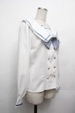 画像3: Amavel / Dreaming セーラーブラウス  白ｘブルー S-26-04-02-010-CA-TO-HR-ZS (3)