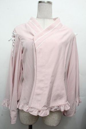 画像: metamorphose / いろどり花てまり着物合わせ風ブラウス 1 さくら S-26-04-02-014-ME-AC-HR-ZS