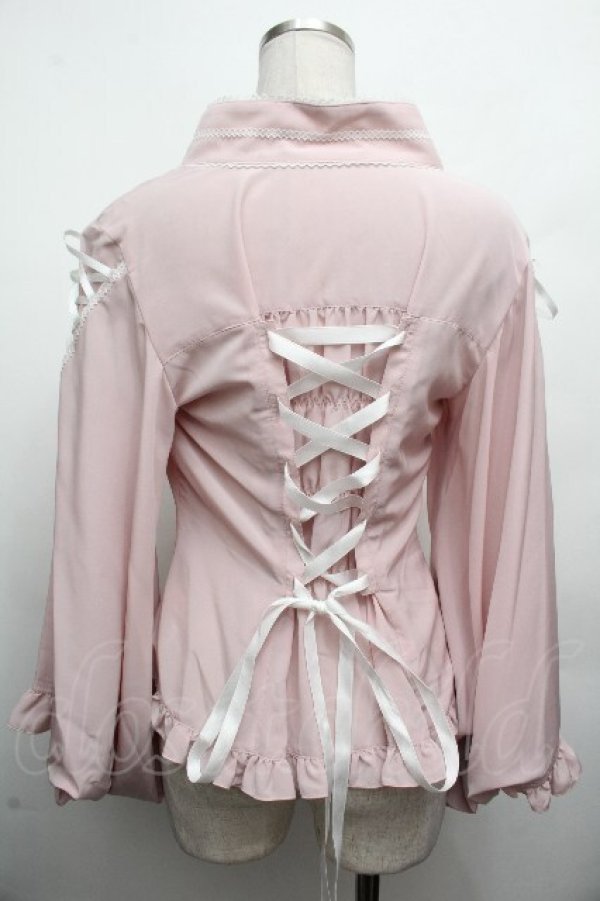 画像2: metamorphose / いろどり花てまり着物合わせ風ブラウス 1 さくら S-26-04-02-014-ME-AC-HR-ZS (2)