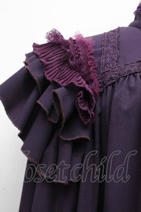 画像5: Hoshibako Works / 七色ワルツ セットアップ フリルブラウス  紫 S-26-04-02-016-LO-BL-HR-ZS (5)