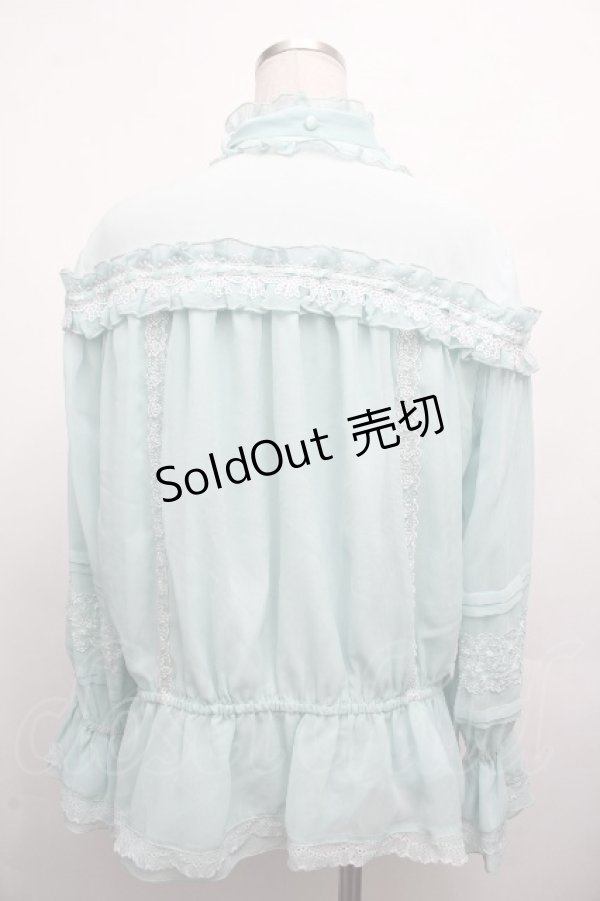 画像2: Hoshibako Works / 七色ワルツ2.0　セットアップ フリルブラウス  ミント S-26-04-02-022-LO-BL-HR-ZS (2)