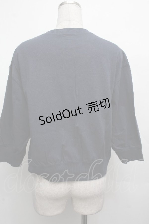 画像2: Jane Marple / カットソーカーディガン  紺 S-26-04-02-024-JM-TO-AS-ZS (2)