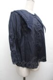 画像3: Perla nell' ostrica / コットンパフブラウス M 紺 S-26-04-02-025-EL-BL-HR-ZS (3)