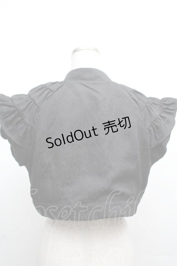 画像2: Tooth Cat / ジャガードジャケット  黒 S-26-04-02-027-LO-BL-HR-ZS (2)