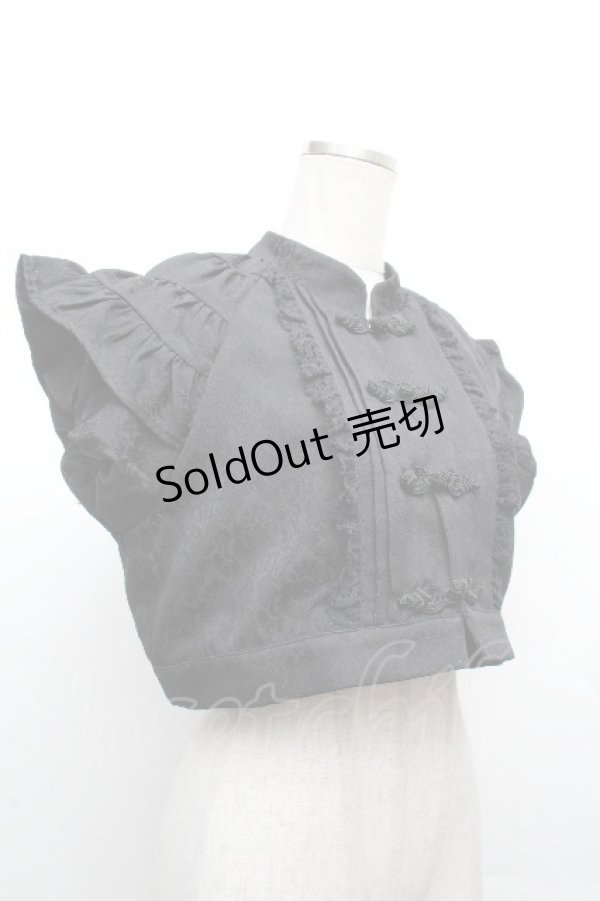 画像3: Tooth Cat / ジャガードジャケット  黒 S-26-04-02-027-LO-BL-HR-ZS (3)