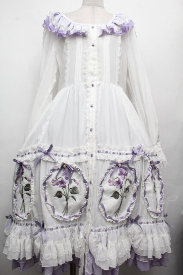 画像1: Hoshibako Works / 城咲ロンドン x HoshibakoWorksコラボレーションワンピース  白 S-26-04-02-029-LO-OP-HR-ZS (1)