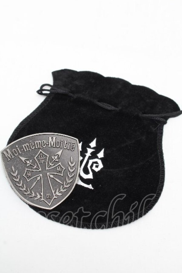 画像3: Moi-meme-Moitie / クロスロゴ・エンブレムバッチ  ガンメタ S-26-04-04-004-MO-ZA-AS-ZS (3)