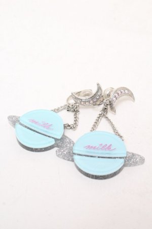 画像: MILK / モチーフイヤリング  サックス S-26-04-04-006-ML-AC-AS-ZS