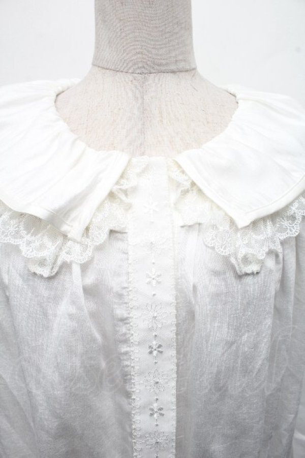 画像3: Hoshibako Works / フェリ・ドウ・ロンド タッセルリボンブラウス  白 S-26-04-04-051-LO-BL-HR-ZS (3)