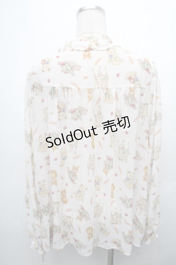 画像2: yukiemon / テキスタイルブラウス 3L オフ S-26-04-04-052-0-TO-AS-ZS (2)