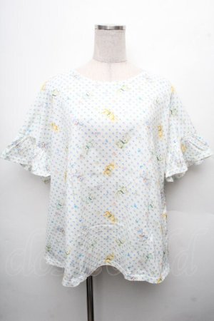 画像: yukiemon / 総柄Tシャツ 3L オフ S-26-04-04-053-0-TO-AS-ZS