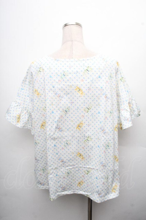 画像2: yukiemon / 総柄Tシャツ 3L オフ S-26-04-04-053-0-TO-AS-ZS (2)