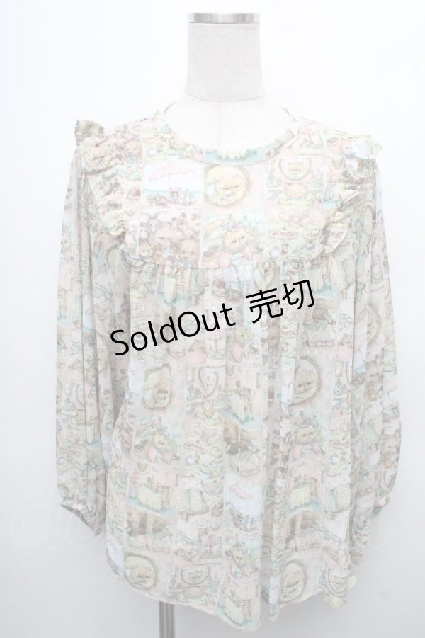 画像1: yukiemon / スーちゃんグラムブラウス  ピンク S-26-04-04-055-0-TO-AS-ZS (1)