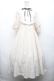 画像1: m petit by misako / 梨地水玉切り替えワンピース 3L アイボリー S-26-04-04-060-LO-OP-HR-ZS (1)