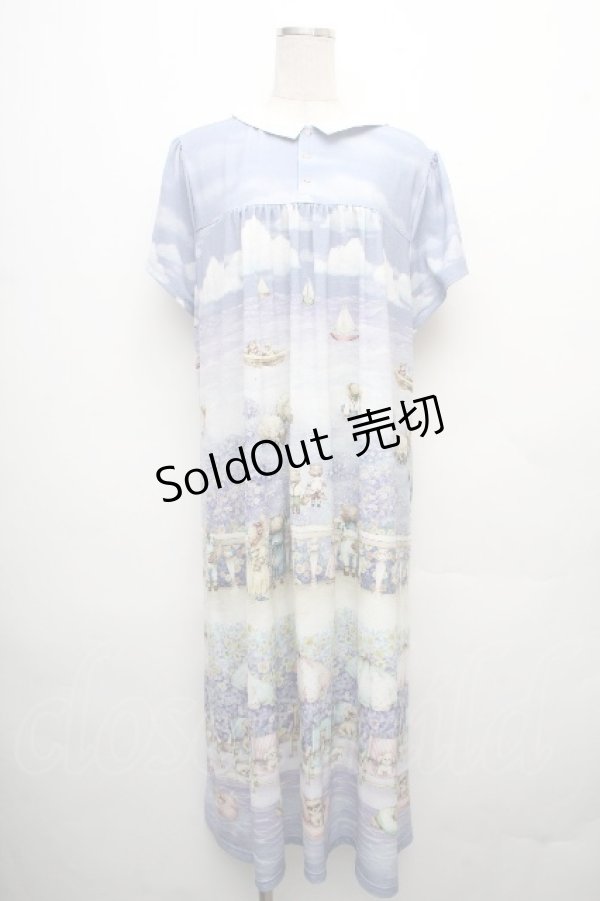 画像1: yukiemon / 襟付きワンピース  ラベンダー S-26-04-04-061-0-OP-AS-ZS (1)