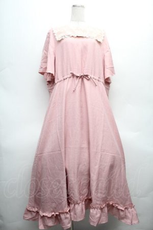 画像: m petit by misako / AOKレースセーラーワンピース 3L ピンク S-26-04-04-063-LO-OP-HR-ZS