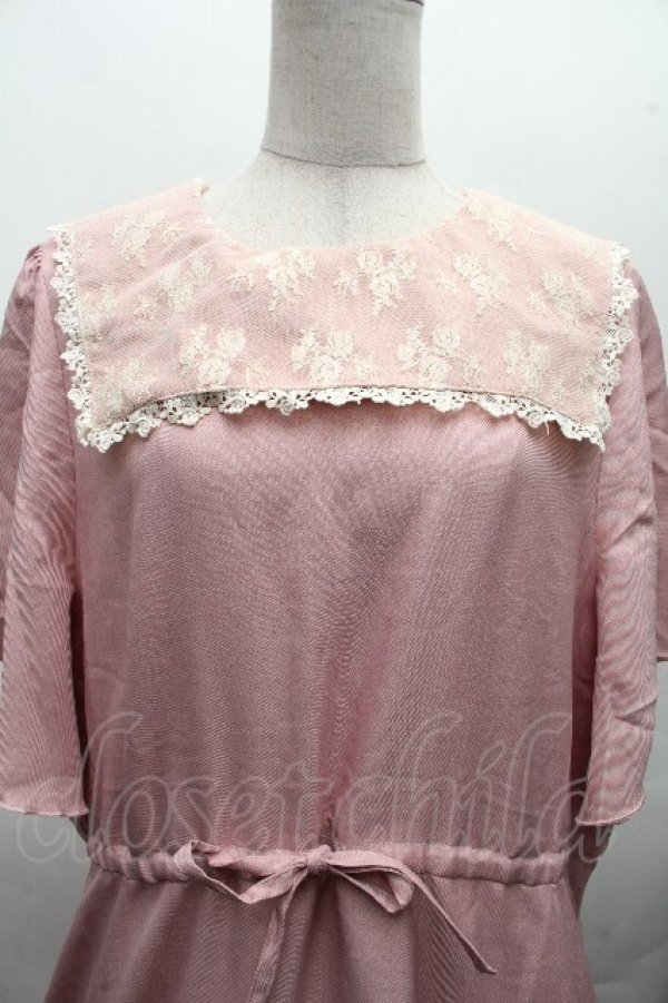 画像3: m petit by misako / AOKレースセーラーワンピース 3L ピンク S-26-04-04-063-LO-OP-HR-ZS (3)