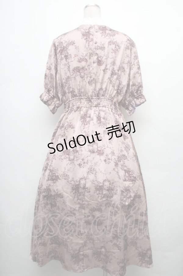 画像2: m petit by misako / トワルドジュイワンピース LL ピンク S-26-04-04-064-LO-OP-HR-ZS (2)