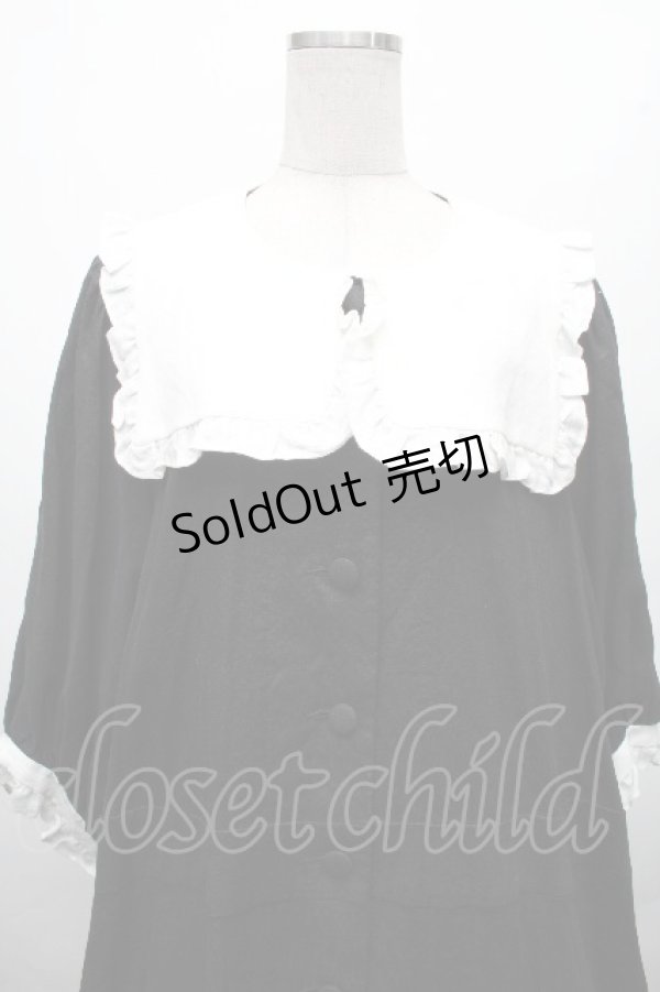 画像3: yukiemon / 襟付きワンピース 3L 黒 S-26-04-04-067-0-OP-AS-ZS (3)