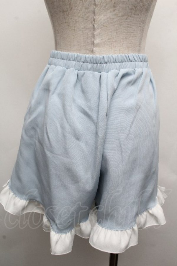 画像7: Dear My Love / 羽根チョーカーレースアップ半袖セットアップ【チョーカー欠品】  サックスｘ白 S-26-04-04-071-EL-OP-HR-ZS (7)