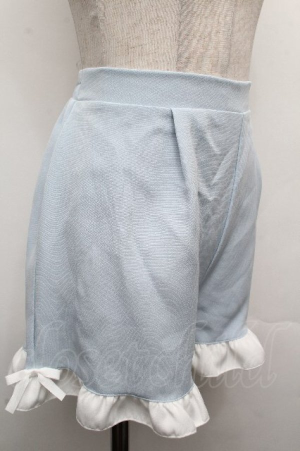 画像8: Dear My Love / 羽根チョーカーレースアップ半袖セットアップ【チョーカー欠品】  サックスｘ白 S-26-04-04-071-EL-OP-HR-ZS (8)