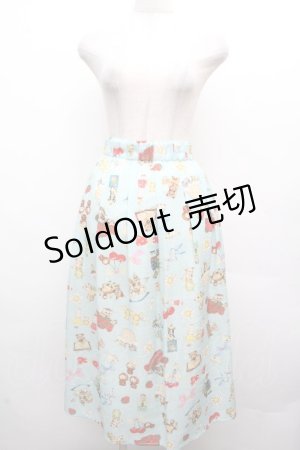 画像: yukiemon / テキスタイルスカート 3L サックス S-26-04-04-072-0-SK-AS-ZS