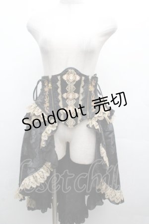 画像: Hoshibako Works / ベル・エピヌ コルセット  黒 S-26-04-04-077-LO-SK-HR-ZS