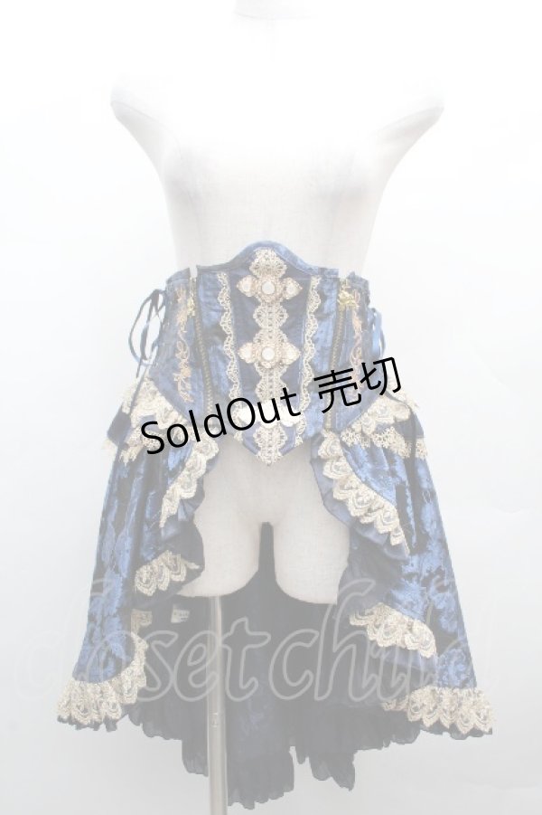 画像1: Hoshibako Works / ベル・エピヌ コルセット  紺 S-26-04-04-078-LO-SK-HR-ZS (1)