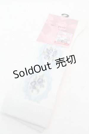 画像: m petit by misako / ECAMOVKバラレースソックス  白 S-26-04-04-012-LO-ZA-HR-ZS