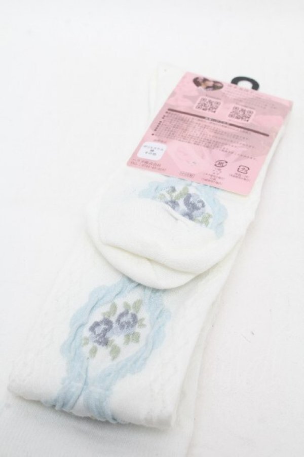 画像2: m petit by misako / ECAMOVKバラレースソックス  白 S-26-04-04-012-LO-ZA-HR-ZS (2)