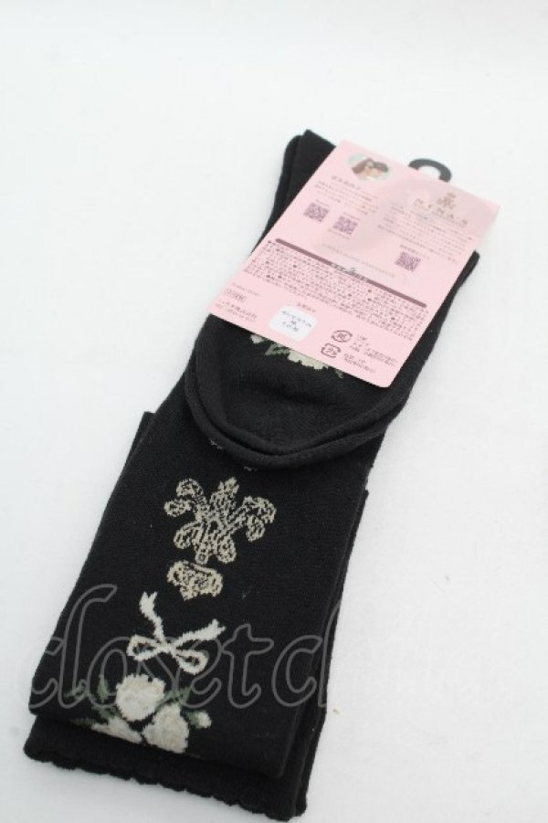 画像2: m petit by misako / ECAMOVKNIロゴライン  黒 S-26-04-04-014-LO-ZA-HR-ZS (2)