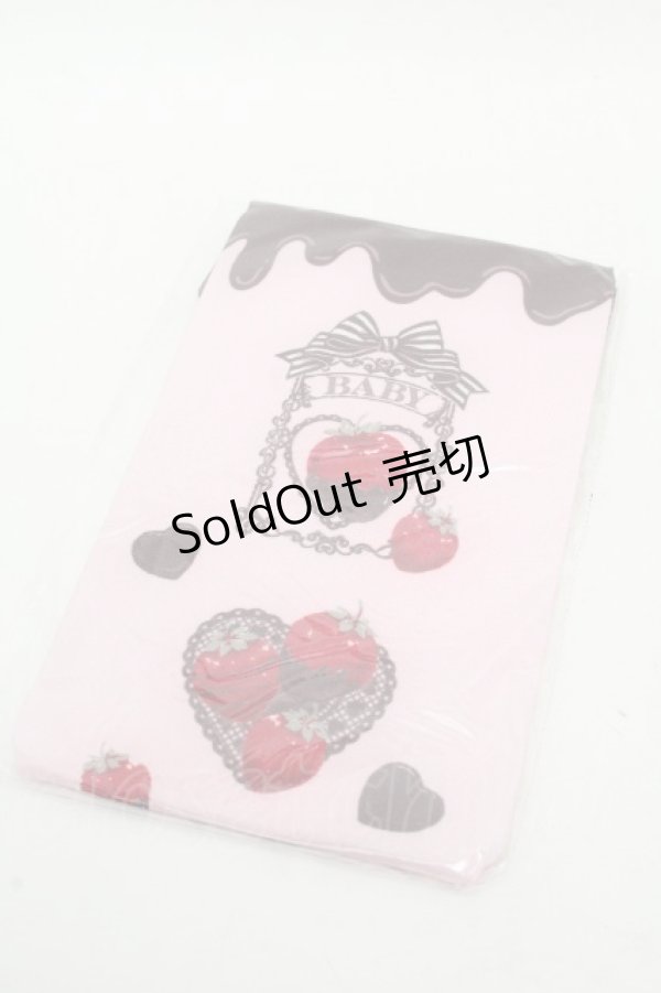 画像1: BABY,THE STARS SHINE BRIGHT / Strawberry Loves Chocolate柄オーバーニーソックス  ピンク S-26-04-04-016-BA-ZA-AS-ZS (1)