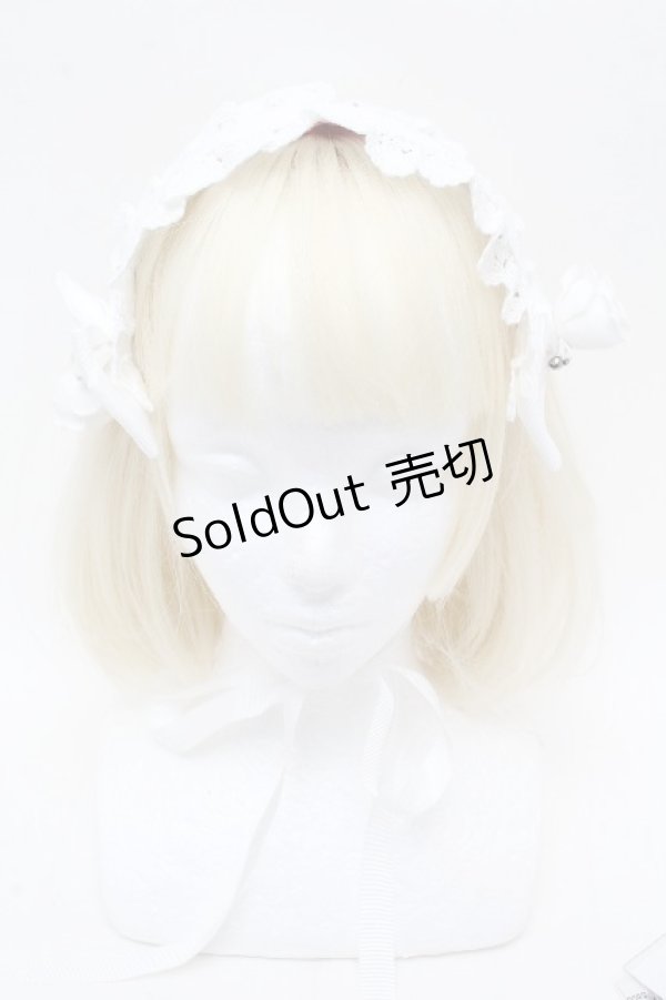 画像2: BABY,THE STARS SHINE BRIGHT / ロザリィ・ローズヘッドドレス  白 S-26-04-04-018-BA-AC-HR-ZS (2)