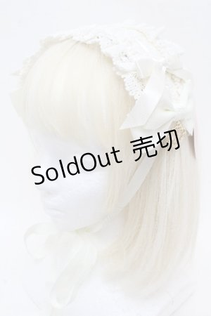 画像: BABY,THE STARS SHINE BRIGHT / プリンセスドロップヘッドドレス  白 S-26-04-04-019-BA-AC-AS-ZS